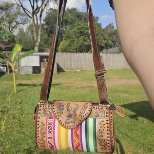 Genuine Leather Peruvian Purse